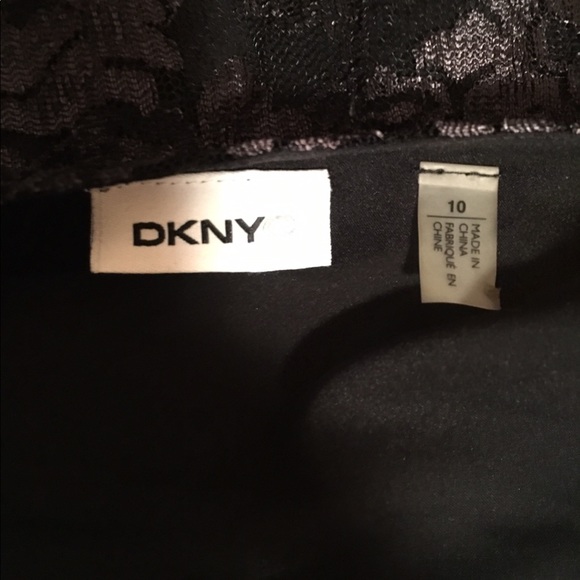 Black Silky Lace Mini Dress - Picture 4 of 5